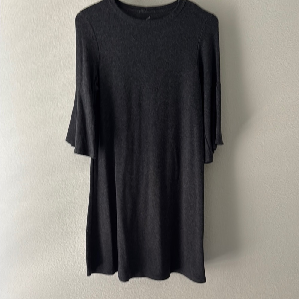 Black Bell Sleeve Dress